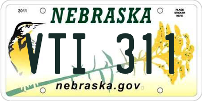 NE license plate VTI311