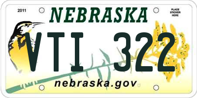 NE license plate VTI322