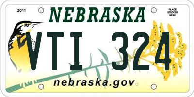 NE license plate VTI324
