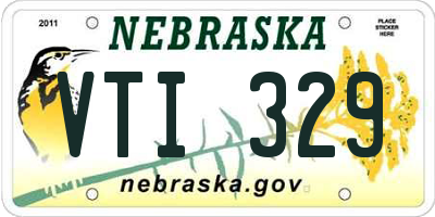 NE license plate VTI329