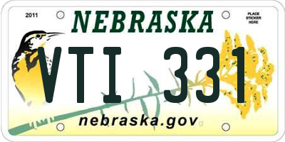 NE license plate VTI331