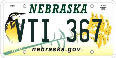 NE license plate VTI367