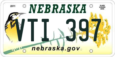 NE license plate VTI397