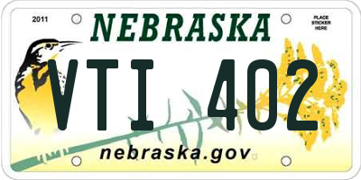 NE license plate VTI402
