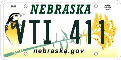 NE license plate VTI411