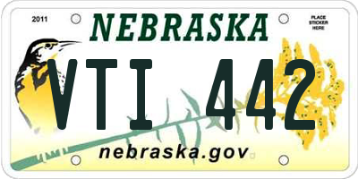 NE license plate VTI442