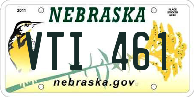 NE license plate VTI461