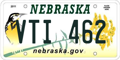 NE license plate VTI462