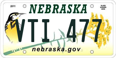 NE license plate VTI477