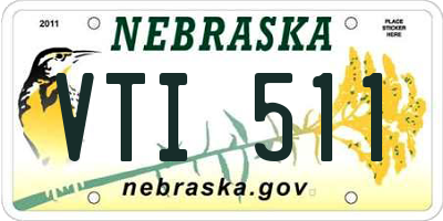 NE license plate VTI511
