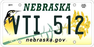 NE license plate VTI512