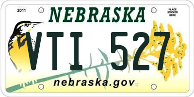 NE license plate VTI527