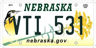 NE license plate VTI531