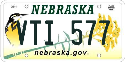 NE license plate VTI577