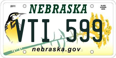 NE license plate VTI599