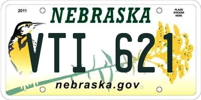NE license plate VTI621