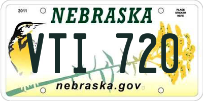 NE license plate VTI720
