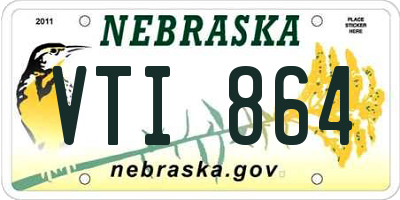 NE license plate VTI864