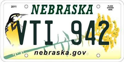 NE license plate VTI942