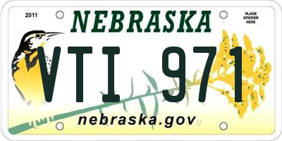 NE license plate VTI971