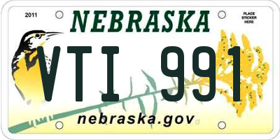 NE license plate VTI991
