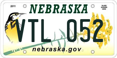NE license plate VTL052