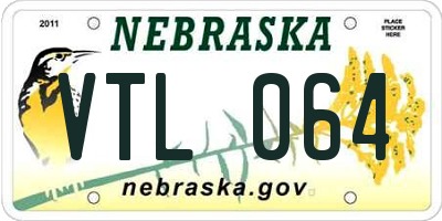NE license plate VTL064