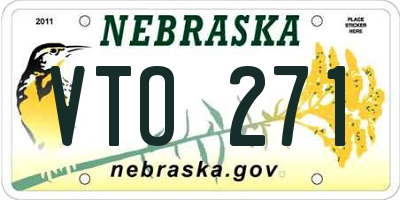 NE license plate VTO271