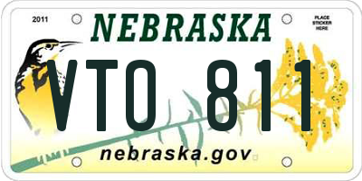 NE license plate VTO811