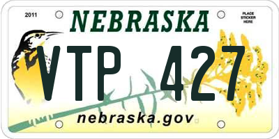 NE license plate VTP427