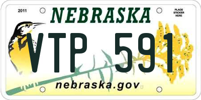 NE license plate VTP591