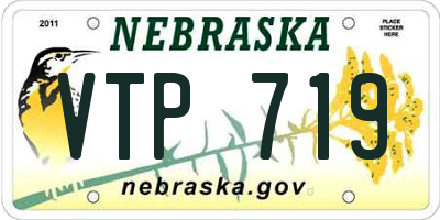 NE license plate VTP719