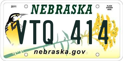 NE license plate VTQ414