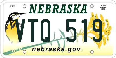 NE license plate VTQ519