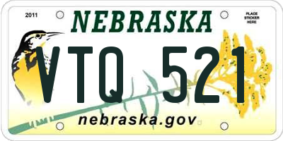 NE license plate VTQ521