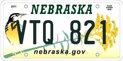 NE license plate VTQ821