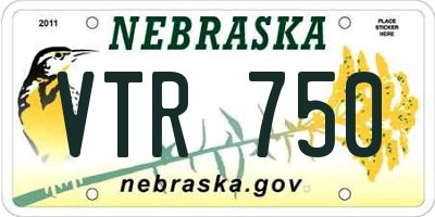 NE license plate VTR750