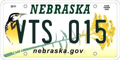 NE license plate VTS015