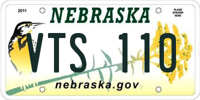 NE license plate VTS110
