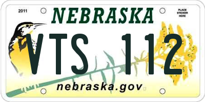 NE license plate VTS112