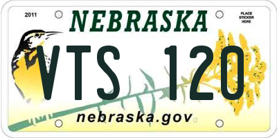 NE license plate VTS120
