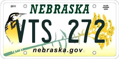 NE license plate VTS272