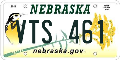 NE license plate VTS461