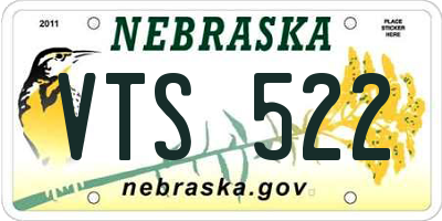 NE license plate VTS522