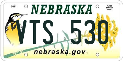 NE license plate VTS530