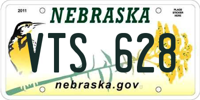 NE license plate VTS628