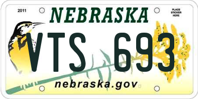 NE license plate VTS693