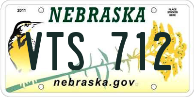 NE license plate VTS712
