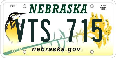 NE license plate VTS715