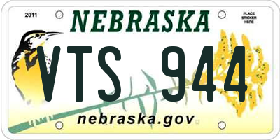 NE license plate VTS944